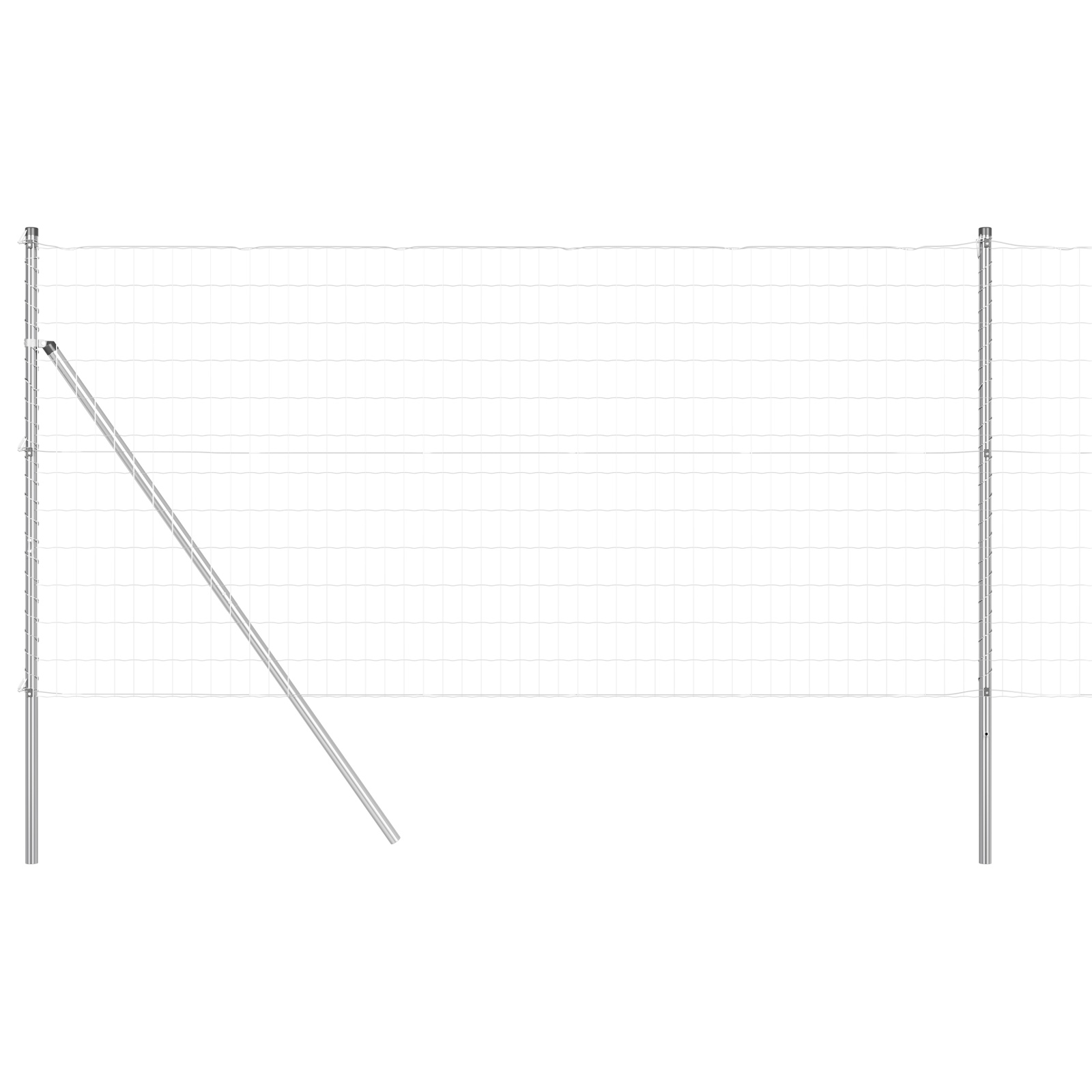 Gjerde med innlegg. sølv 1.2 x 25 m Stål