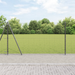 Eurogjerde med betongfundament 10 x 1,2 m PVC-belagt stål Grå