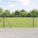 Gjerde med stolpe Grå 1 x 25 m Stål og PVC