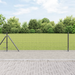 Gjerde med stolpe Grå 0,4 x 25 m Stål og PVC