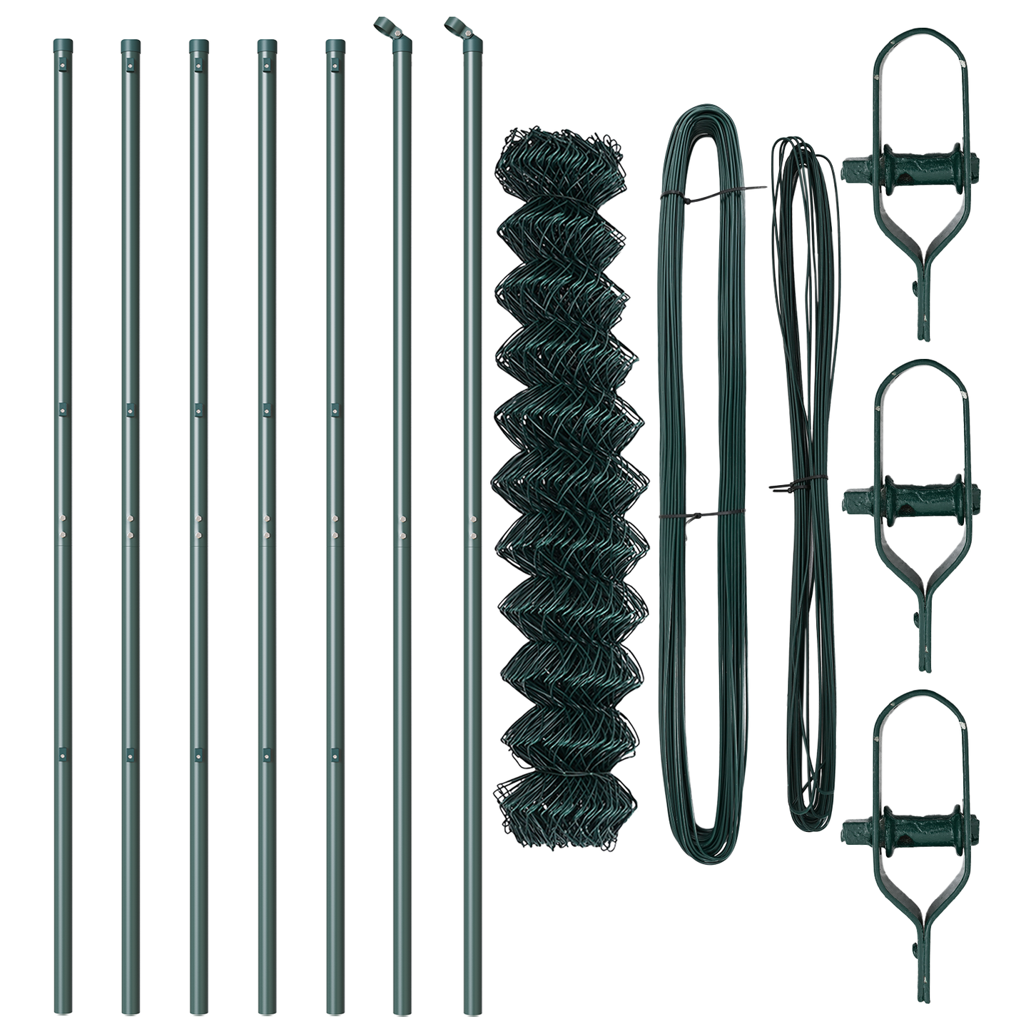 Gjerdepåle grønn 10 x 1,2 m (60 x 60 mm netting) Stål og PVC