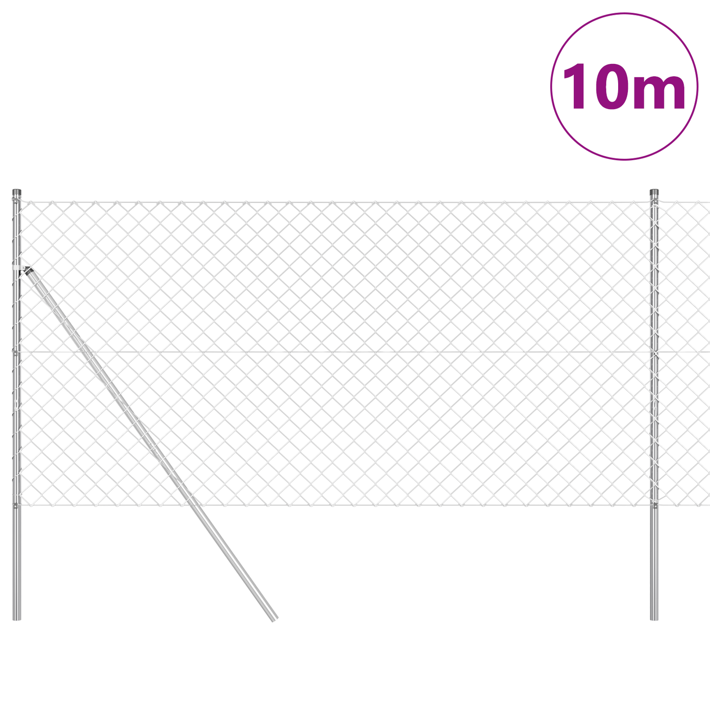 Grunnfest Sveiset Trådgjerde 10 x 1 m (B x H)