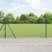 Kjedegjerde med betongbase 25 x 0,8 m PVC-belagt stål Grønn