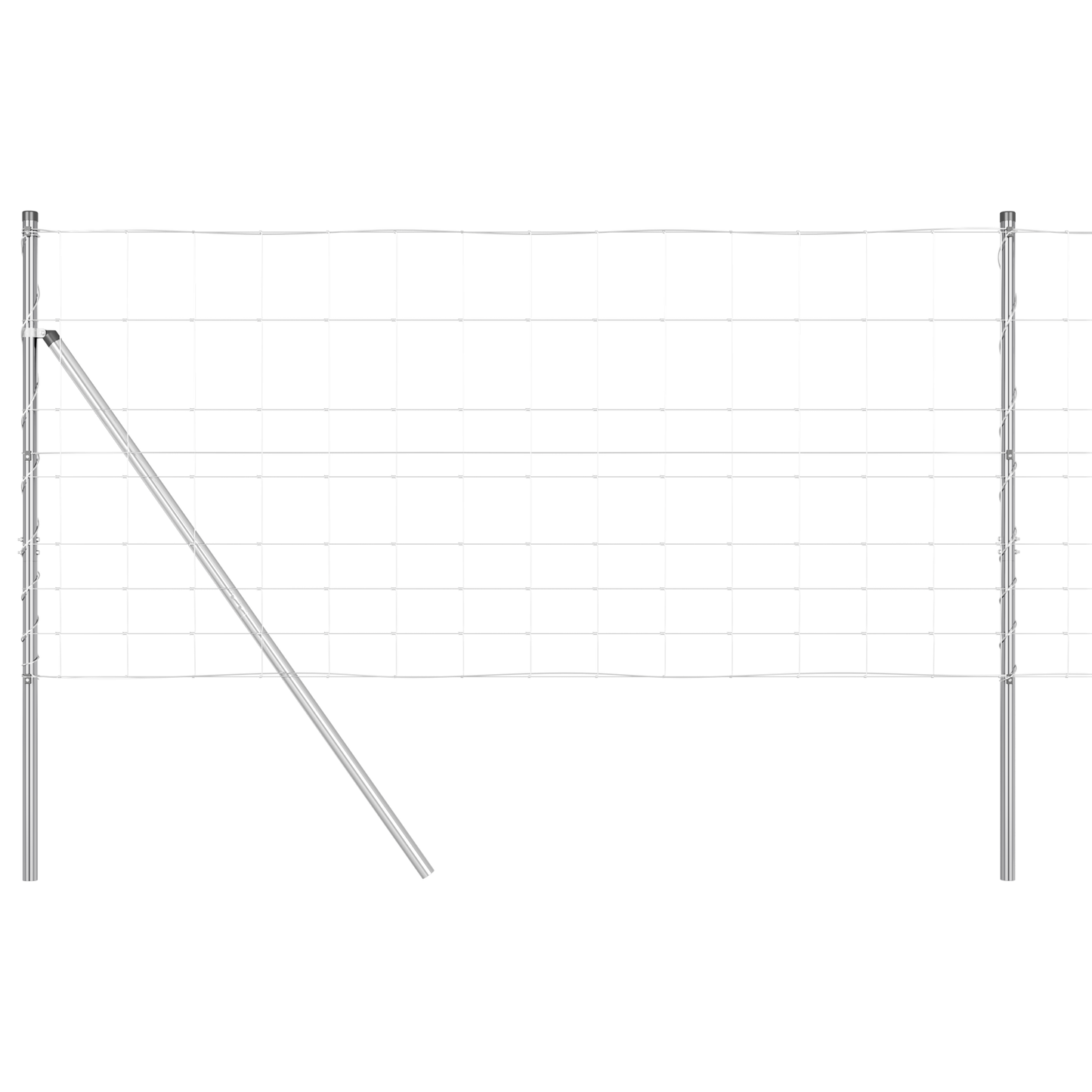 Gjerdepåle Galvanisert 50 x 1 m Stål