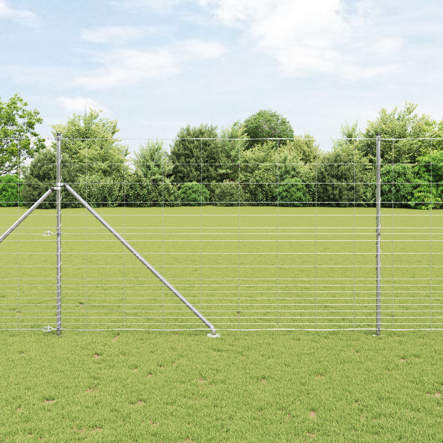 Gjerdepåle Galvanisert 25 x 1,5 m Stål