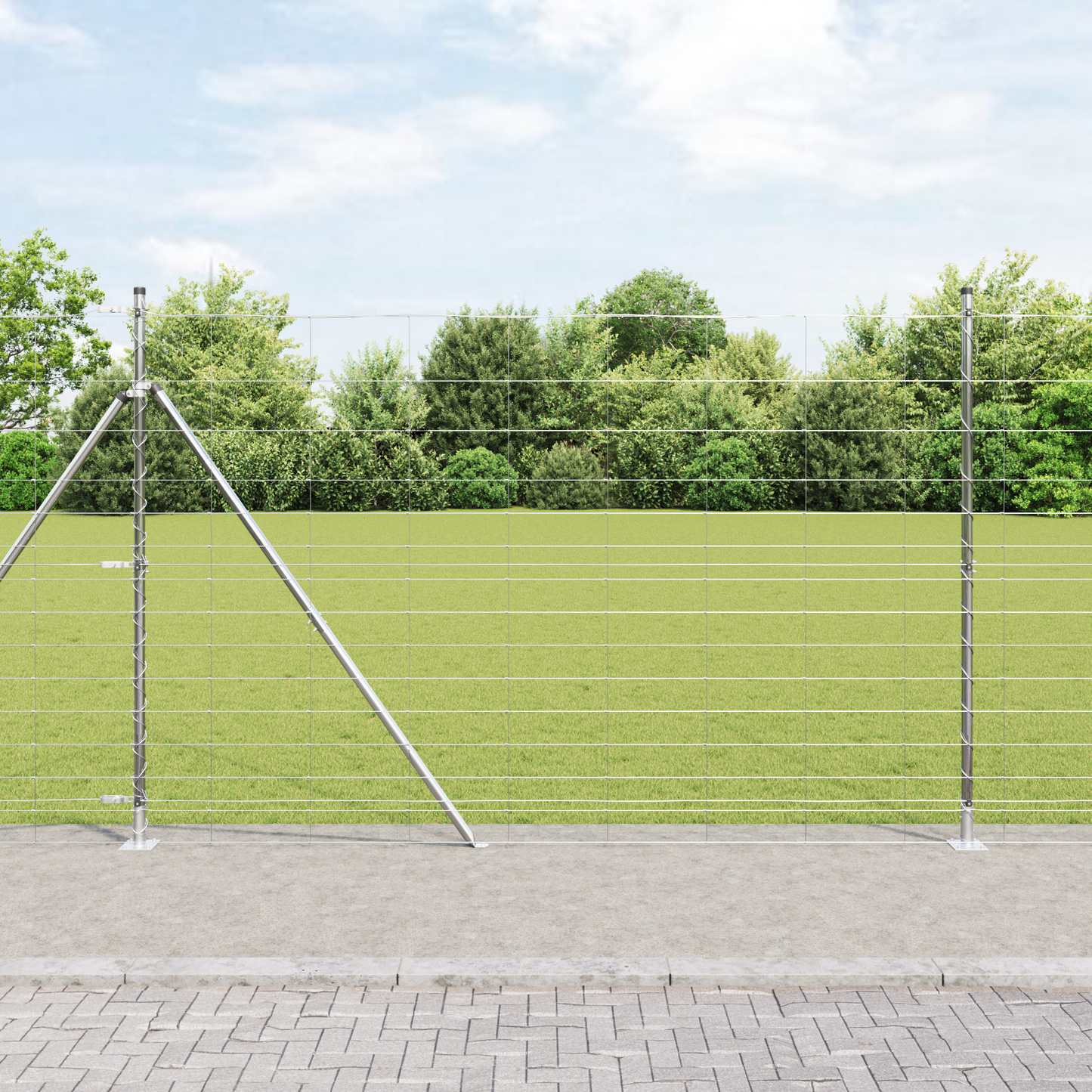 Gjerdepåle Galvanisert 25 x 1,6 m Stål