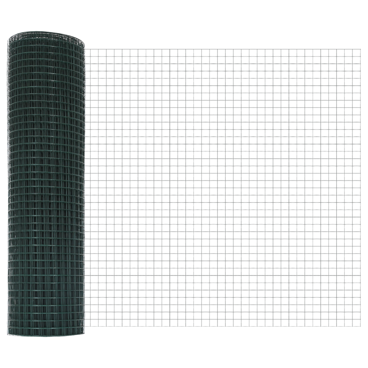 Sveiset trådgjerde for bakken 100 x 0,6 m PVC-belagt stål Grønn
