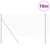 Gjerde med innlegg. sølv 1.2 x 10 m PVC-belagt stål
