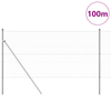 Gjerde med innlegg. sølv 1.2 x 100 m PVC-belagt stål