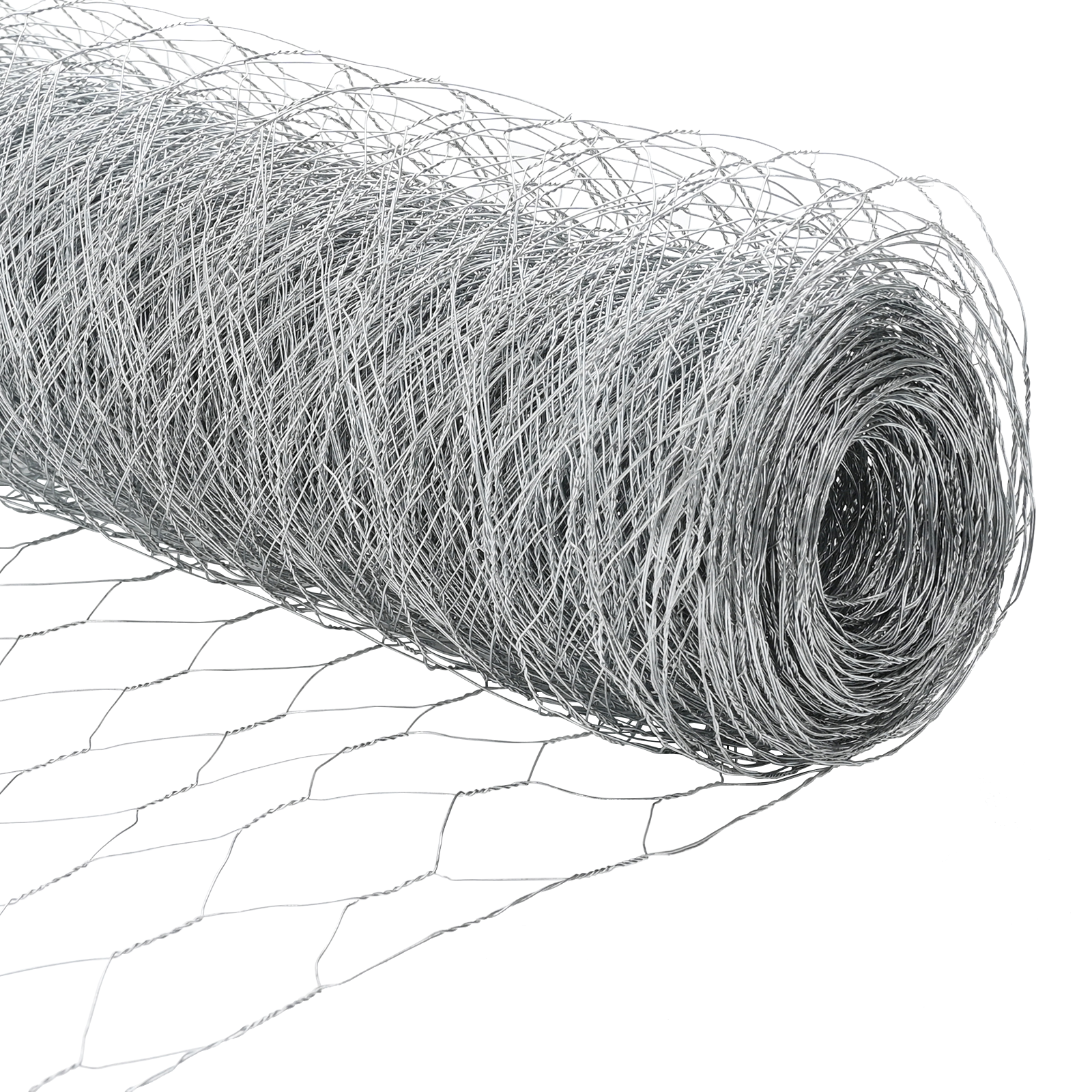 Gjerde med innlegg. sølv 1.2 x 100 m PVC-belagt stål