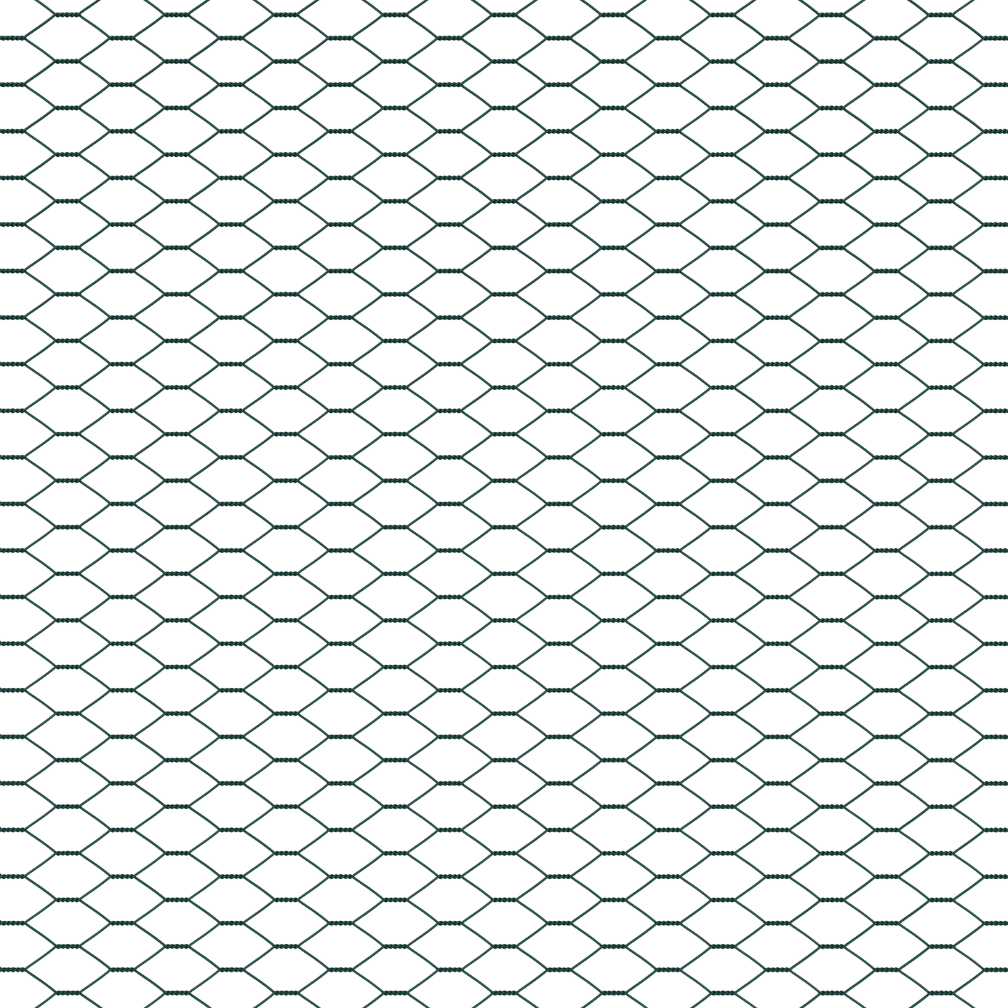 Gjerdepåle grønn 25 x 1,6 m (13 mm nett) Stål og PVC