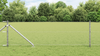 Gjerde med innlegg. sølv 0.6 x 10 m PVC-belagt stål