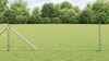 Gjerde med innlegg. sølv 0.6 x 10 m PVC-belagt stål