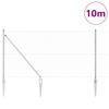 Gjerde med innlegg. sølv 1.2 x 10 m PVC-belagt stål