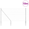Gjerde med innlegg. sølv 1.2 x 10 m PVC-belagt stål