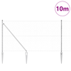 Gjerde med innlegg. sølv 1.2 x 10 m PVC-belagt stål