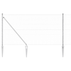 Gjerde med innlegg. sølv 1 x 25 m PVC-belagt stål
