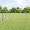 Gjerde med innlegg. sølv 0.8 x 50 m PVC-belagt stål