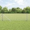 Gjerde med innlegg. sølv 0.6 x 100 m PVC-belagt stål