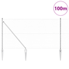 Gjerde med innlegg. sølv 1.2 x 100 m PVC-belagt stål