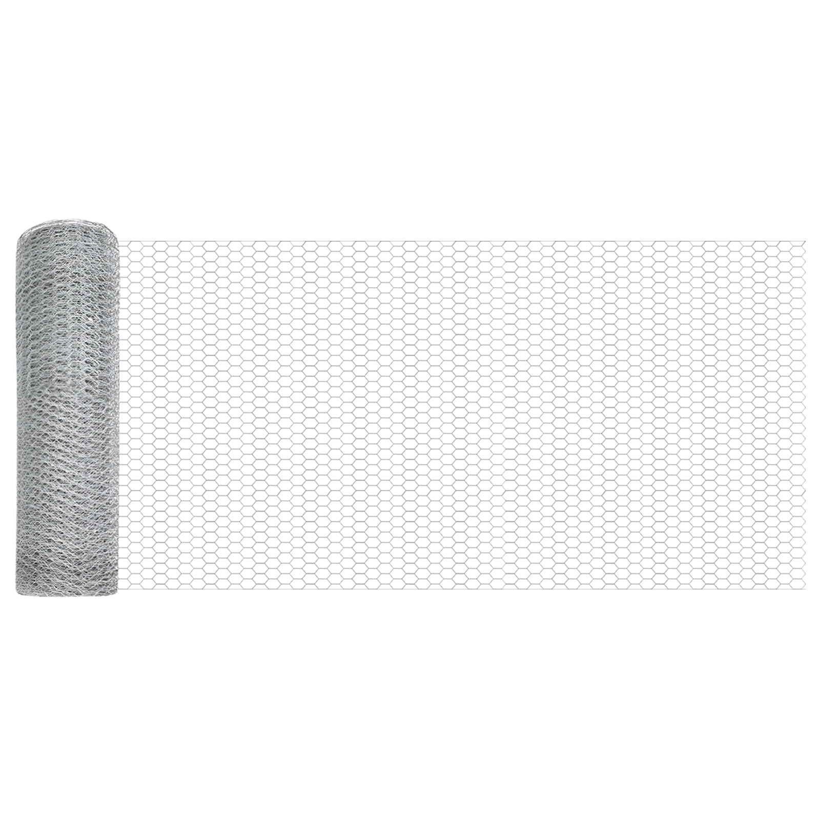 Gjerde med innlegg. sølv 1.2 x 100 m PVC-belagt stål