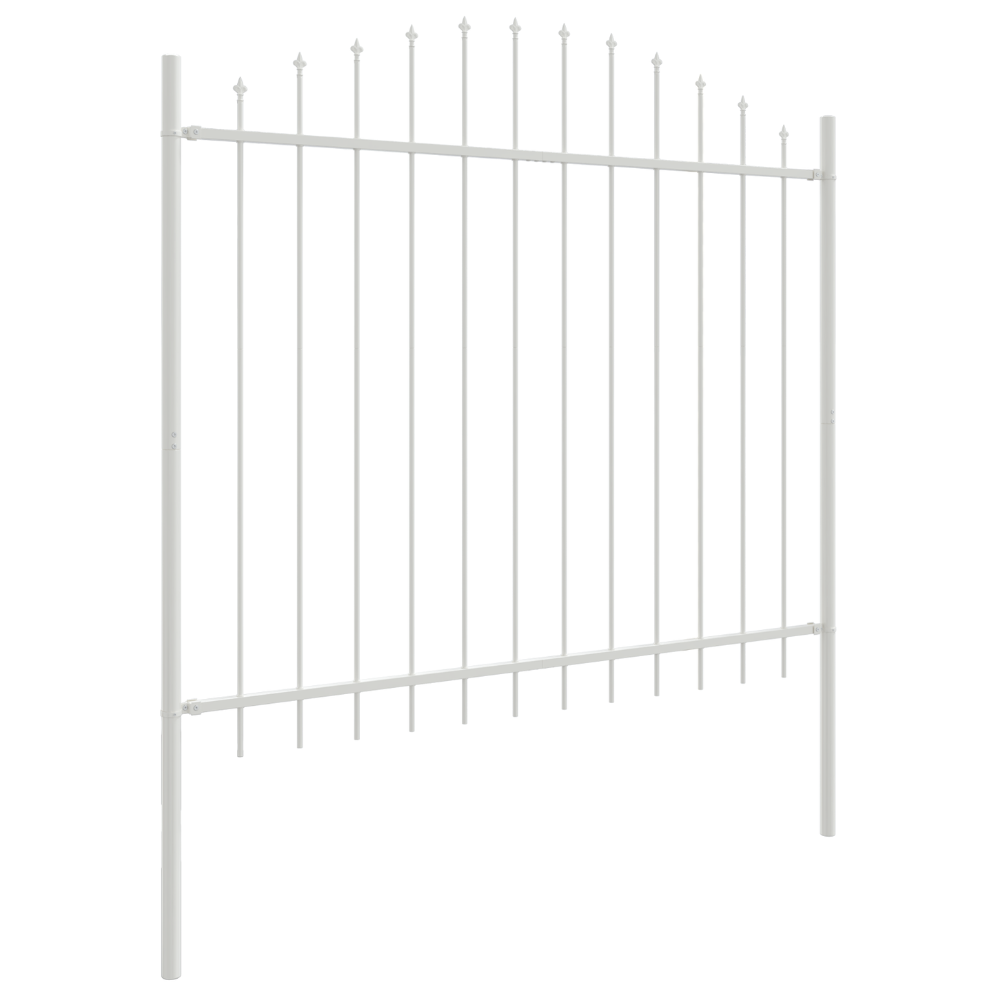 Hage Hegning 4 pcs Hvit 170 x 190 cm Pulverlakkert stål