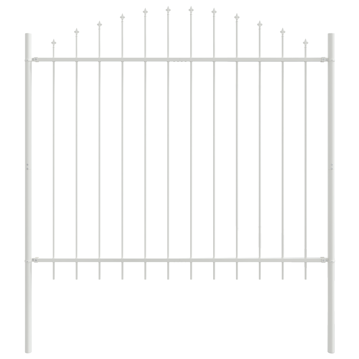 Hage Hegning 5 pcs Hvit 170 x 190 cm Pulverlakkert stål