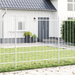 Hage Hegning 7 pcs Hvit 170 x 215 cm Pulverlakkert stål