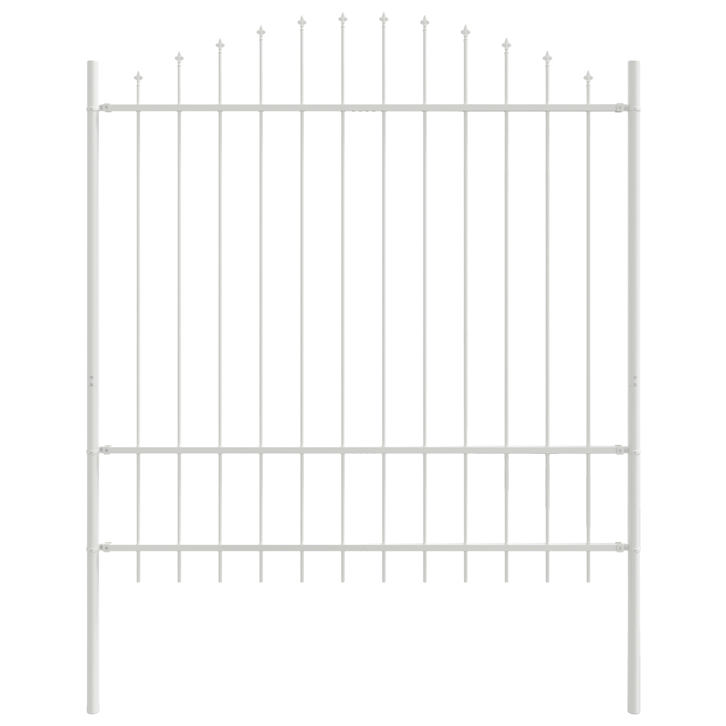 Hage Hegning 8 pcs Hvit 170 x 215 cm Pulverlakkert stål