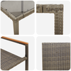 Hage Spisegruppe 5 pcs Grå 150 x 90 x 75 cm polyrotting