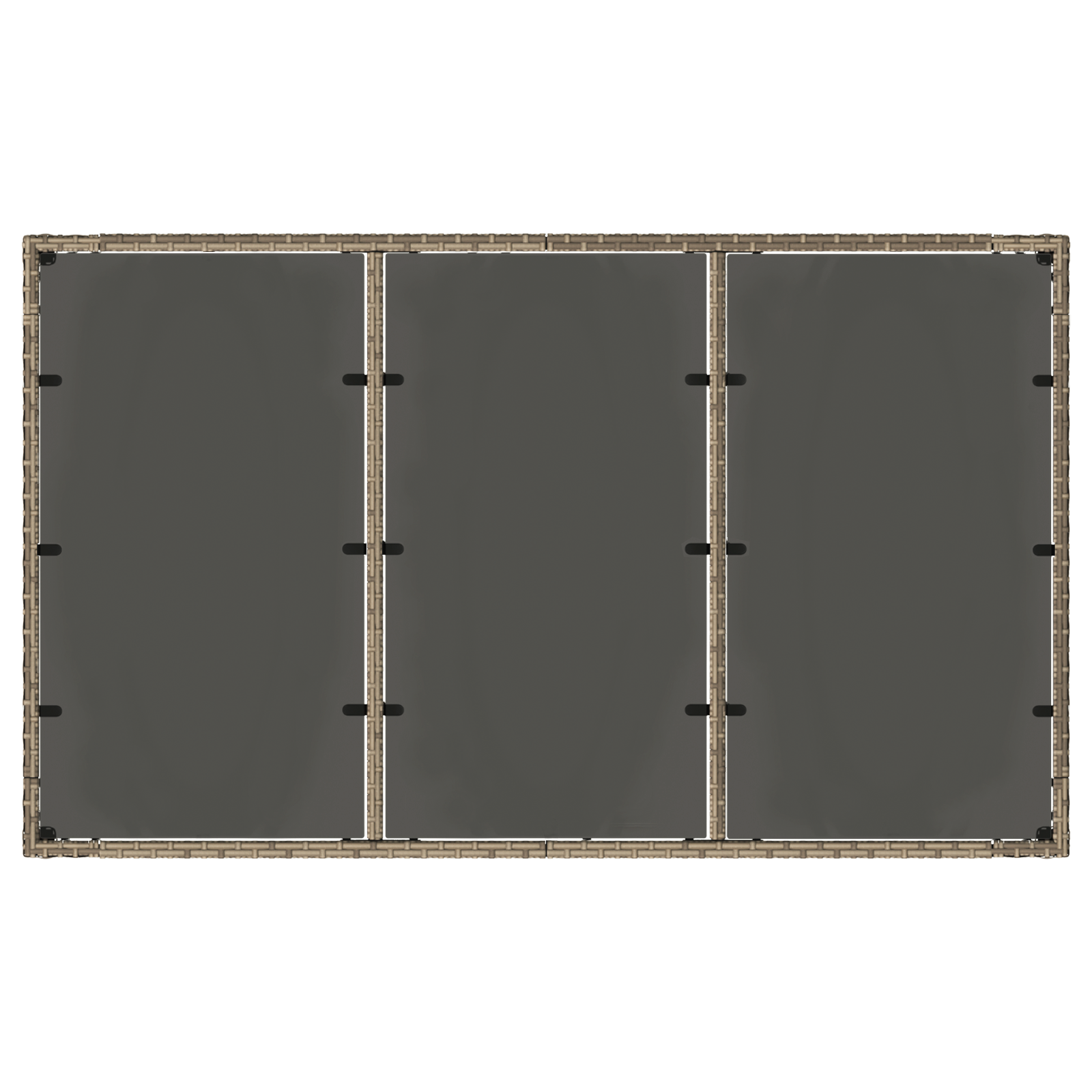 Hage Spisegruppe 5 pcs Grå 150 x 90 x 75 cm polyrotting