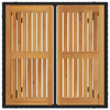 Hage Spisegruppe 3 pcs Svart, brun 90 x 90 x 75 cm polyrotting