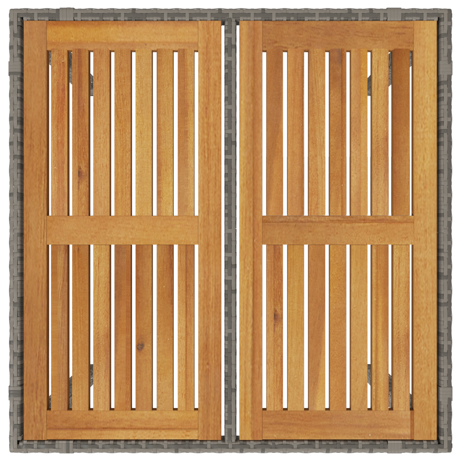 Hage Spisegruppe 5 pcs Grå 90 x 90 x 75 cm polyrotting