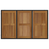 Hage Spisegruppe 5 pcs Svart, Tre 150 x 90 x 75 cm polyrotting