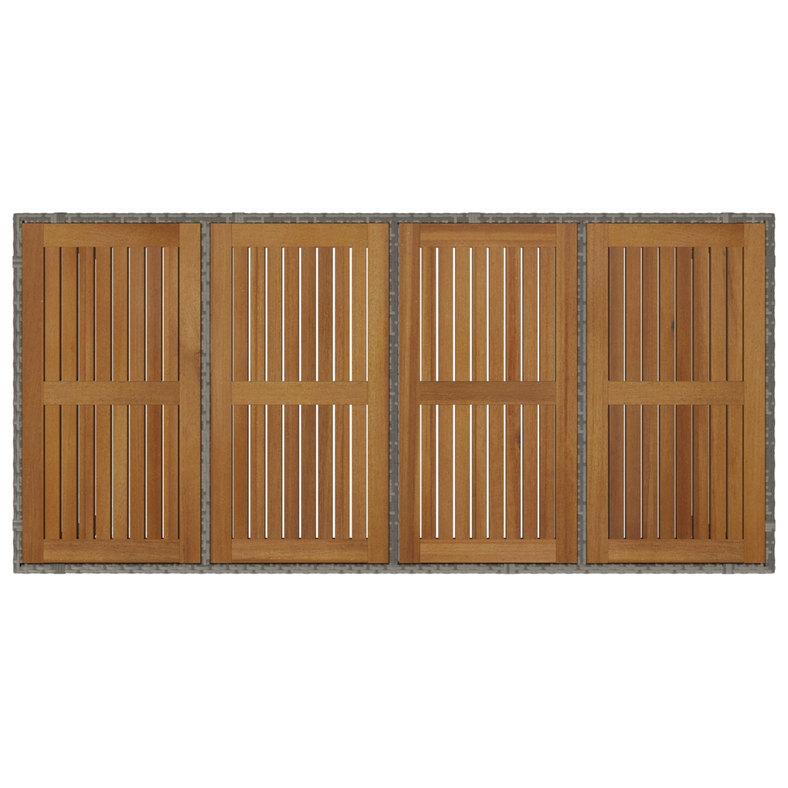 Hage Spisegruppe 7 pcs Grå polyrotting