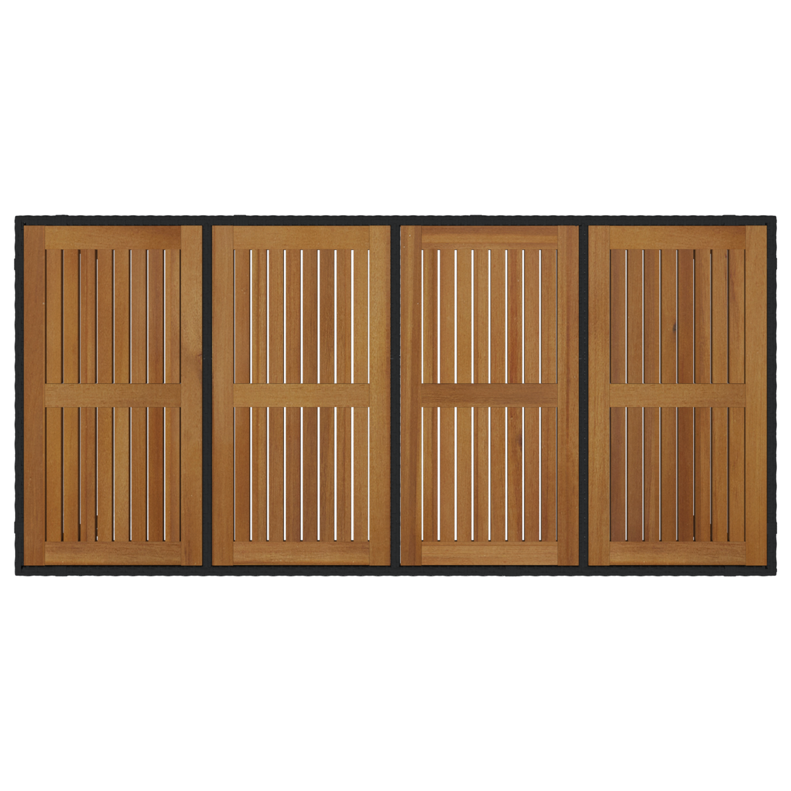 9 pcs Svart, brun 190 x 90 x 75 cm