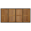 9 pcs Svart, brun 190 x 90 x 75 cm