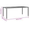 9 pcs Svart, brun 190 x 90 x 75 cm