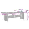 Hage Spisegruppe 11 pcs Svart Poly rattan