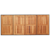 Hage Spisegruppe 7 pcs Svart og Brun 190 x 80 x 75 cm