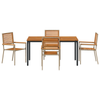 Hage Spisegruppe 4 pcs Beige 150 x 90 x 75 cm polyrotting