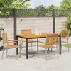 Hage Spisegruppe 4 pcs Beige 150 x 90 x 75 cm polyrotting