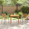 Hage Spisegruppe 3 pcs Grå Poly rattan