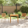 Hage Spisegruppe 3 pcs Beige Poly rattan