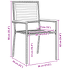 Hage Spisegruppe 3 pcs Beige Poly rattan