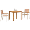 Hage Spisegruppe 3 pcs Beige Poly rattan