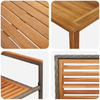 Hage Spisegruppe 5 pcs Grå Poly rattan