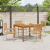 Hage Spisegruppe 5 pcs Beige Poly rattan