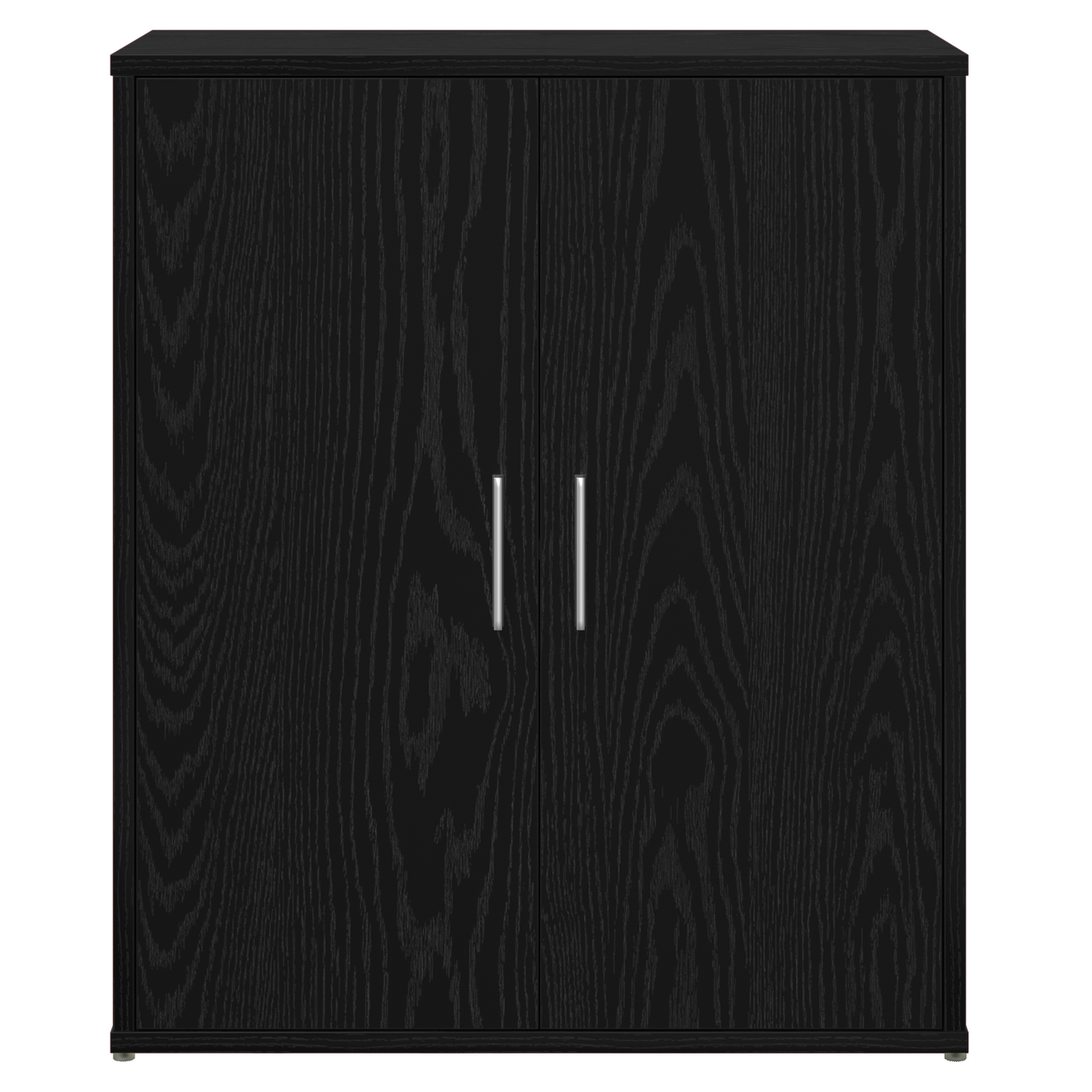 Serviesskap 2 pcs Svart Eik 60 x 31 x 70 cm Konstruert tre