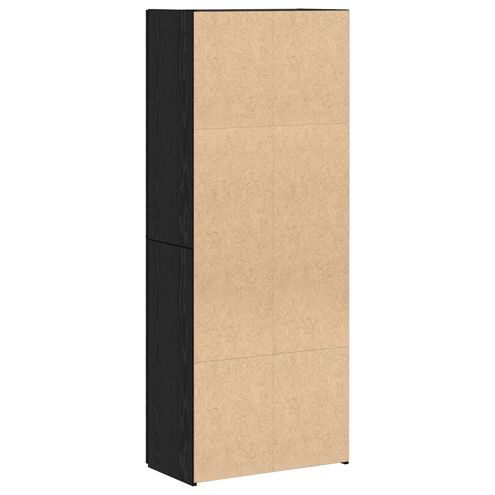 Kontorskap med hylle Svart eik 60 x 32 x 153 Konstruert tre
